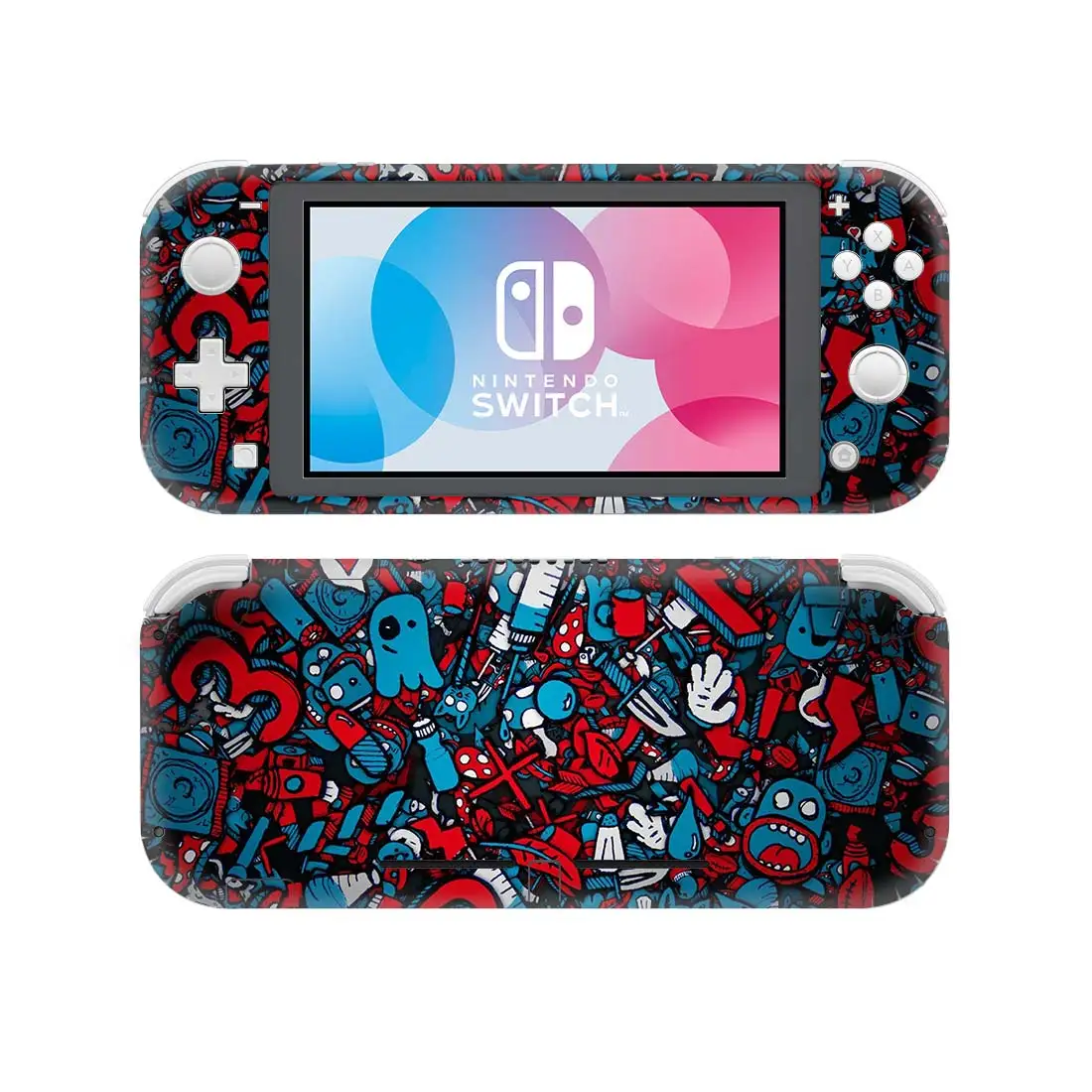 Цветная виниловая наклейка в стиле граффити для Nintendo Switch Lite NSL защитная пленка