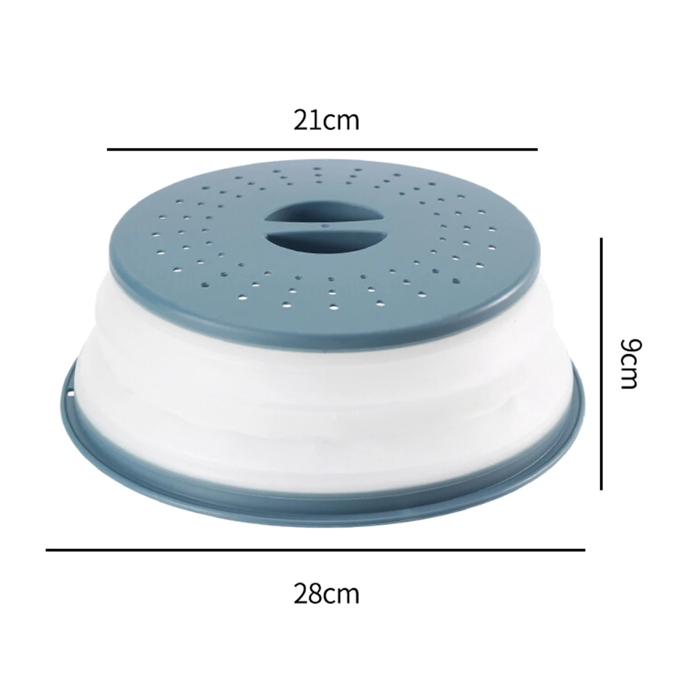 Складная Силиконовая крышка для чехол микроволновой печи 10 5 дюйма дуршлаг сито