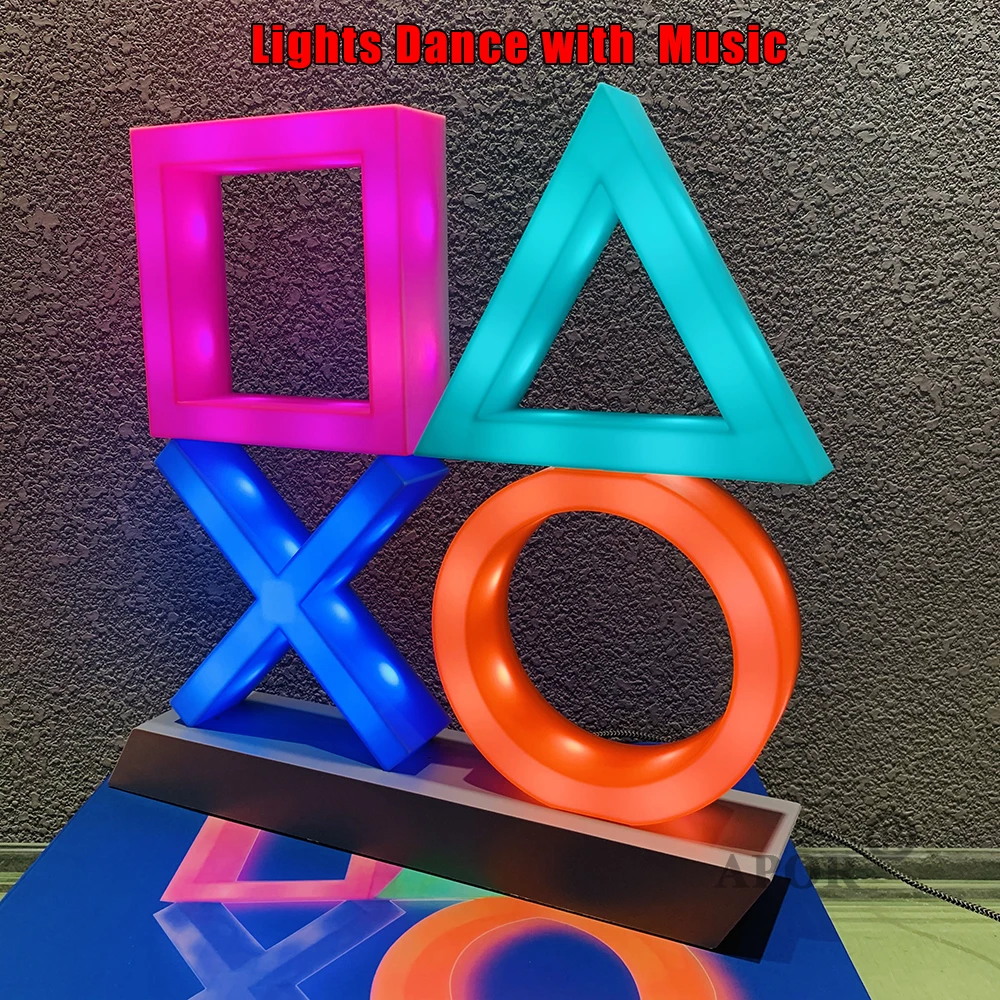 

Newest Voice Control Game Icon Light for PS4 / PS5 Replacement Game Lampstand LED Light Game Accessories Dropshipping