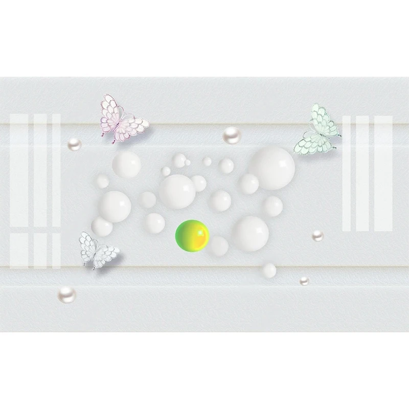 3D фото на заказ настенная бумага с жемчугом бабочкой домашний интерьер красивая