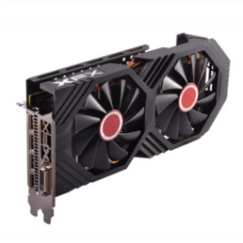 Бывшая в употреблении видеокарта XFX RX 580 8 Гб бит GDDR5 для настольного ПК игровая не