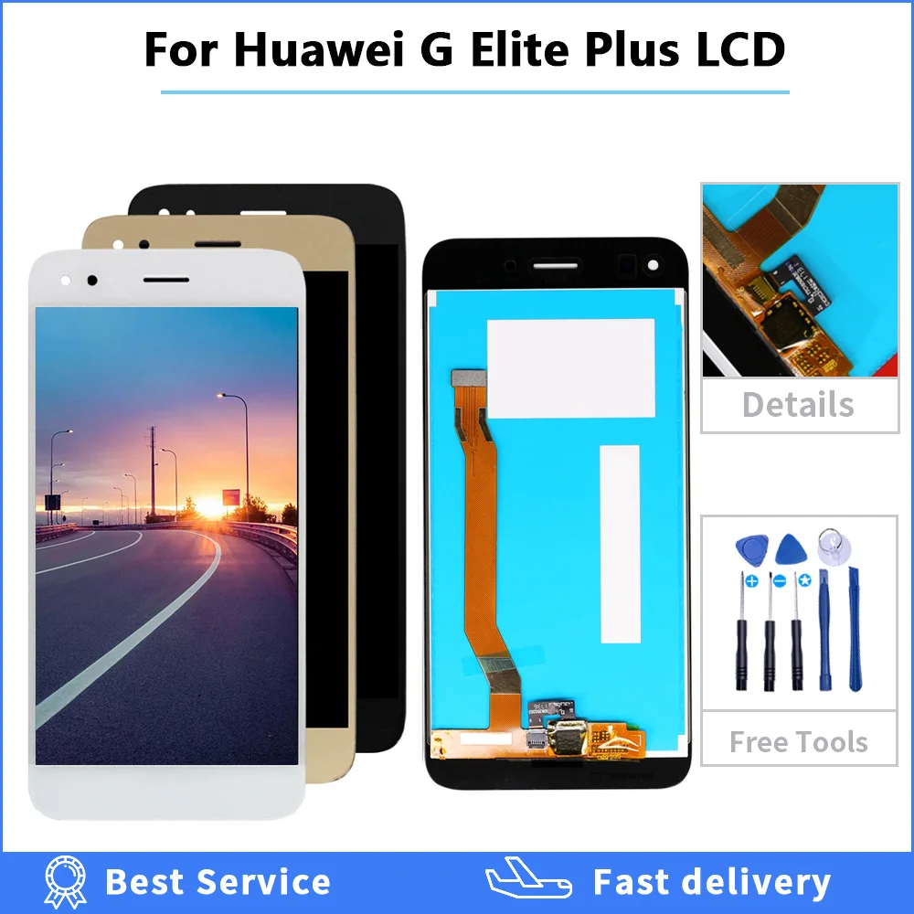 ЖК дисплей 5 дюймов для Huawei G Elite Plus SLA L03 / P9 Lite Mini/ Y6 Pro 2017 Enjoy 7 с сенсорным экраном и
