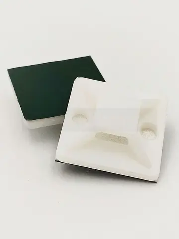 Белая основа для кабеля, зеленые клеевые крепления для галстуков 20 мм x 20 мм, самоклеящиеся крепления для кабелей, крепления для застежек, основания, настенный держатель, крепление стандарта