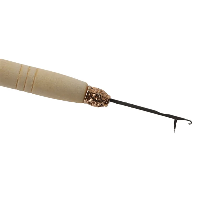 

10Pcs/Set Wood Needle Braiding Latch Hook Weaving Hair Dreading Hooks Tool For Braid Craft Hand Sewing Needles