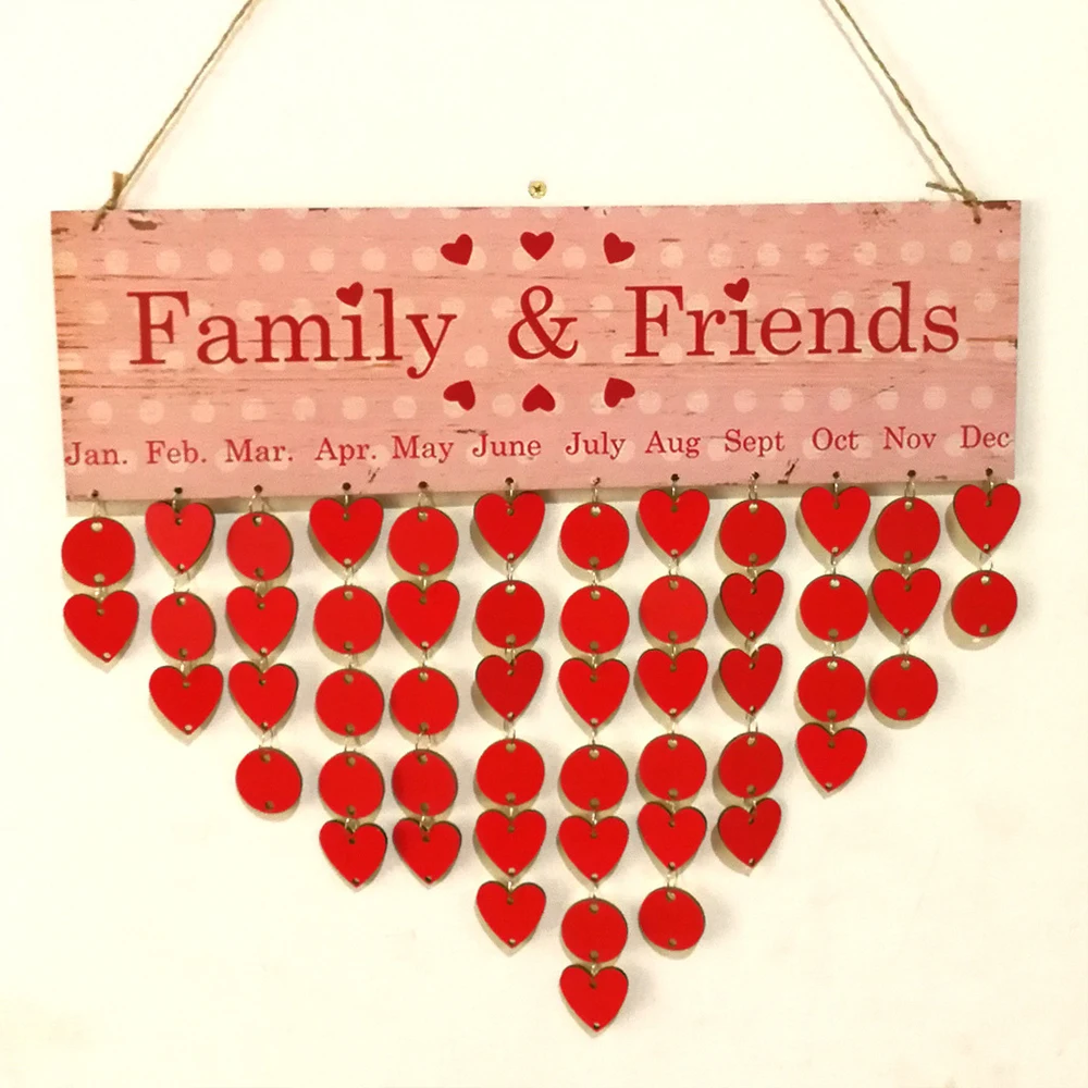 

Wooden Calendar Special Days Reminder Board Home Hanging Decor Calendar Board Hanging Ornament For Home New Year Decor