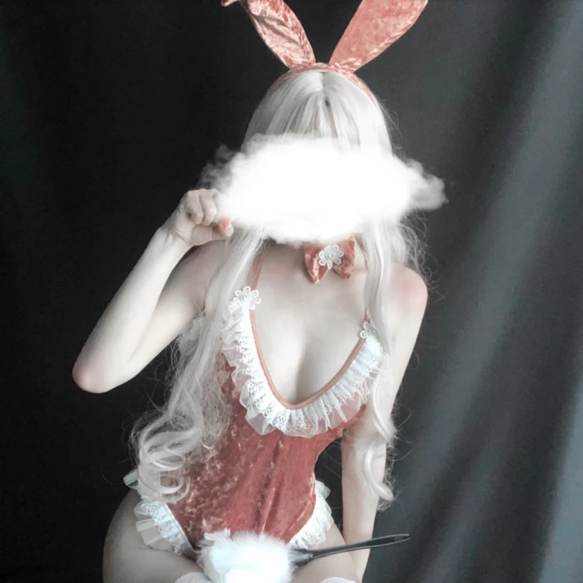 

New Sexy Bunny Costumes Cosplay Clubwear Party Wear Velvet Rabbit Girl Babydoll Role-playing Sexy Uniform Erotic Lingerie