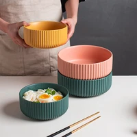 creative big bowl soup bowl household noodle bowl snail lion powder bowl net red ceramic tableware nordic style noodle bowl