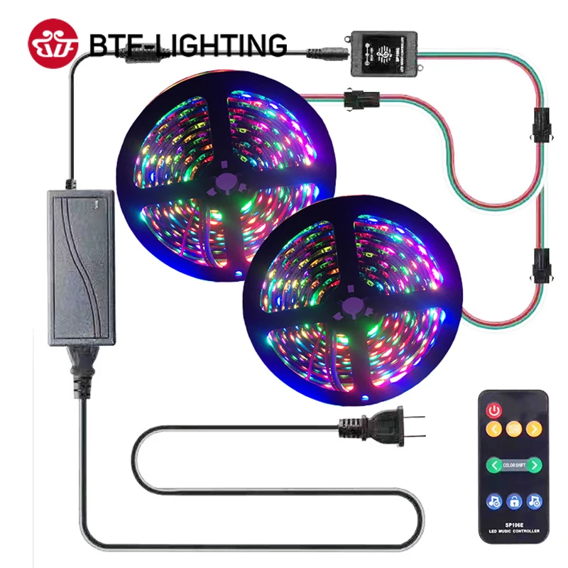 SP106E RGB светодиодный контроллер 9 ключей RF Беспроводной пикселей IC SPI Музыка