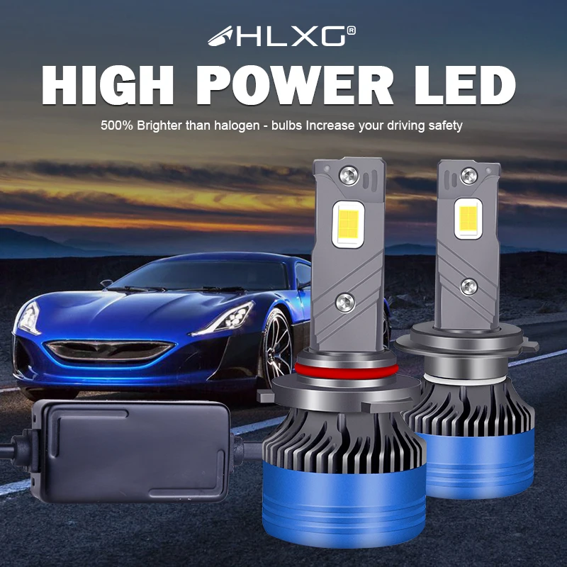 

H7 Canbus Led 30000LM 100W 6000K Car Light Led Headlight Automobiles Auto Lamp 9012 HIR2 H11 H8 H4 HB4 9006 HB3 9005 H1 12V HLXG