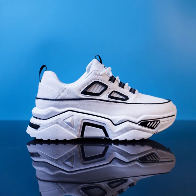 Женские кроссовки дышащая сетчатая обувь на платформе с ночным освещением