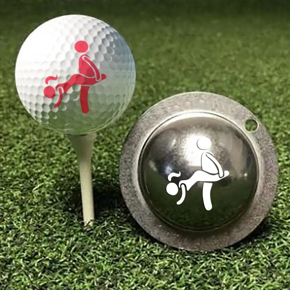 

Adult Humor Patterns Golf Ball Liner DIY Stainless Steel Multifunctional Line Marker Template Alignment Tool for Outdoor
