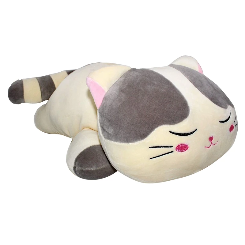 

Sleeping Cat Hugging Pillow Stuffed Animals Cat Soft Pillow Fun Plush Toys Stuffed Cotton Cute Plush Doll Toy Gift
