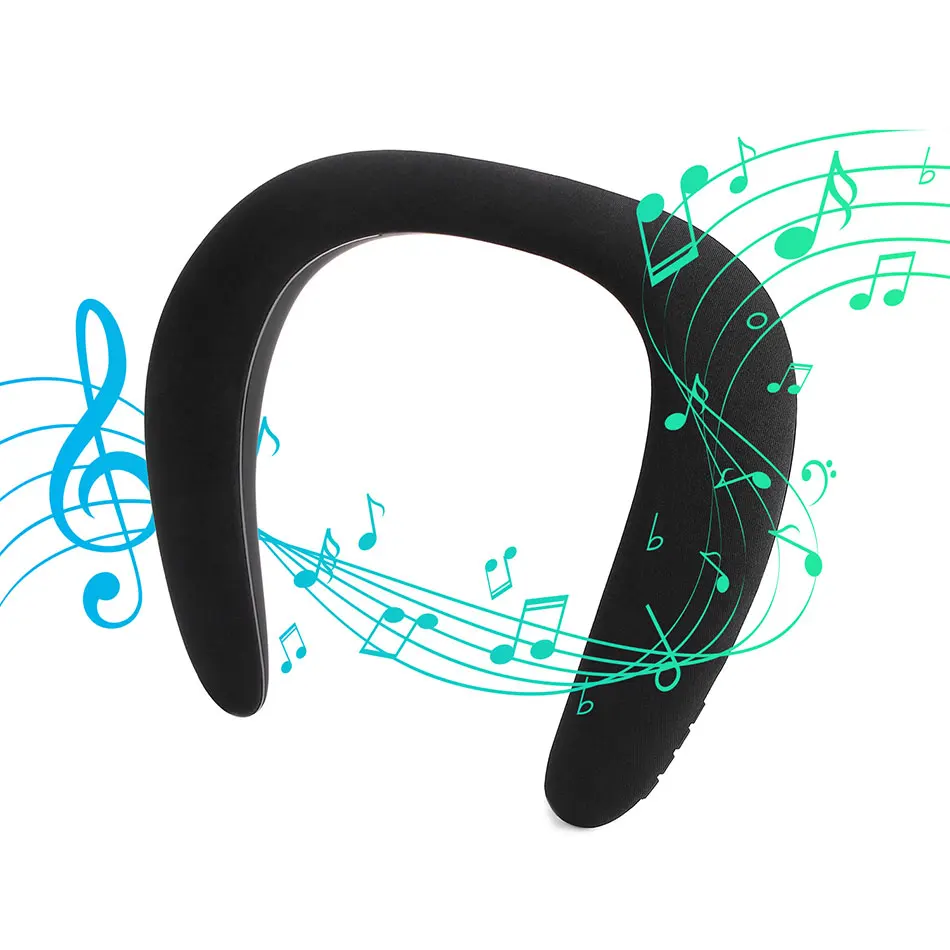 BBGear носимый шейный динамик поддержка Bluetooth USB флэш карта TF домашние объемные