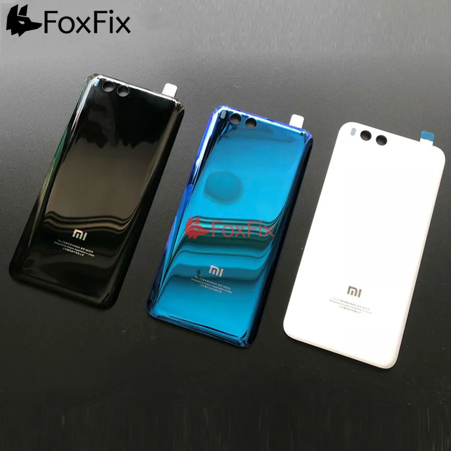 Новинка Крышка батарейного отсека для Xiaomi Mi 6 заднее стекло Mi6 задняя крышка
