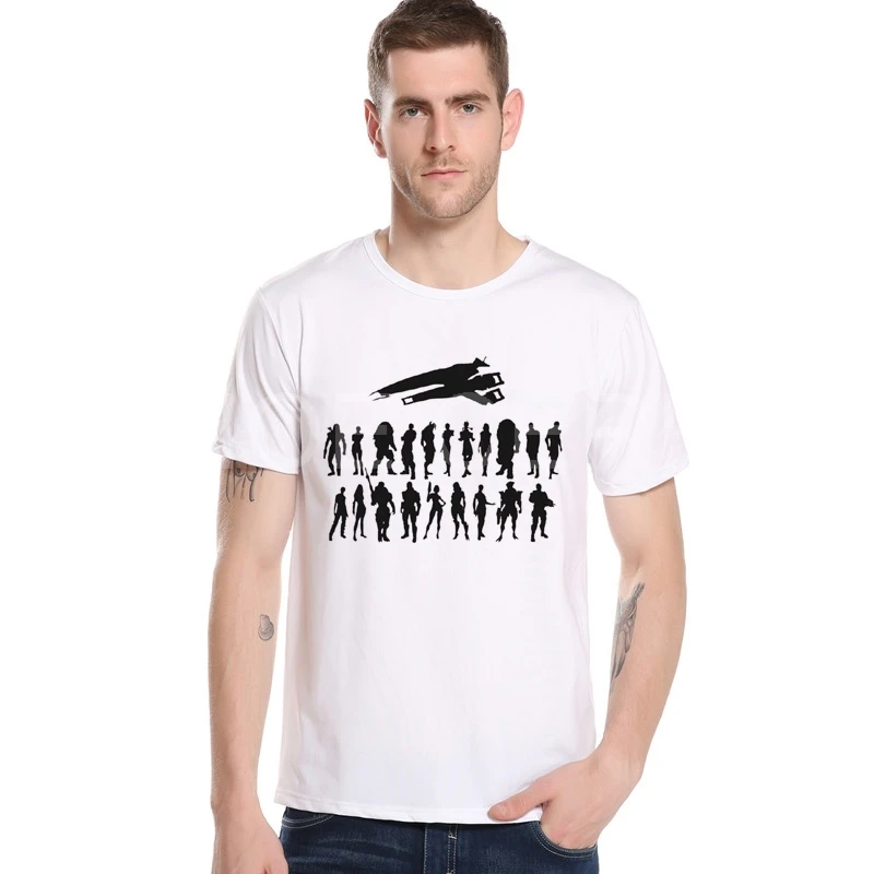 Мужская футболка Mass Effect 3 N7 Archangel Design брендовая новая известная с РПГ летняя белая