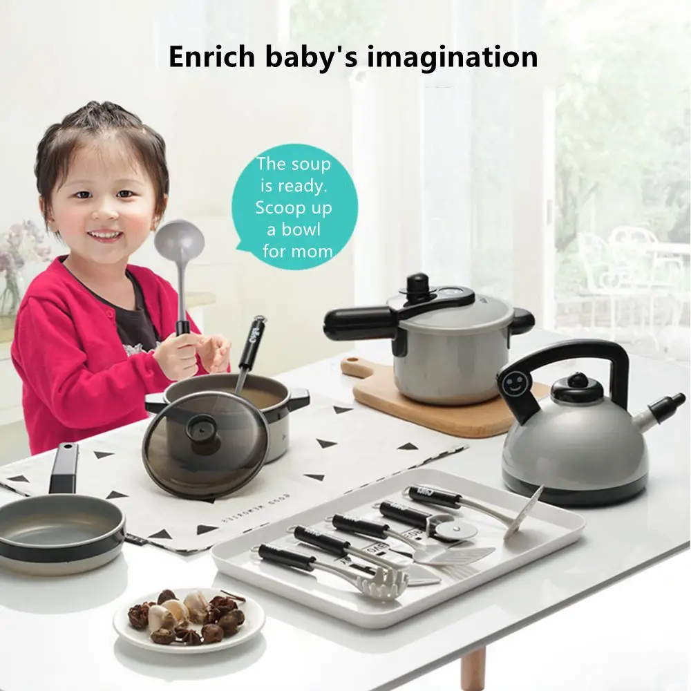 Новинка 2019 горшки для готовки сковороды пищевая посуда девочек и мальчиков