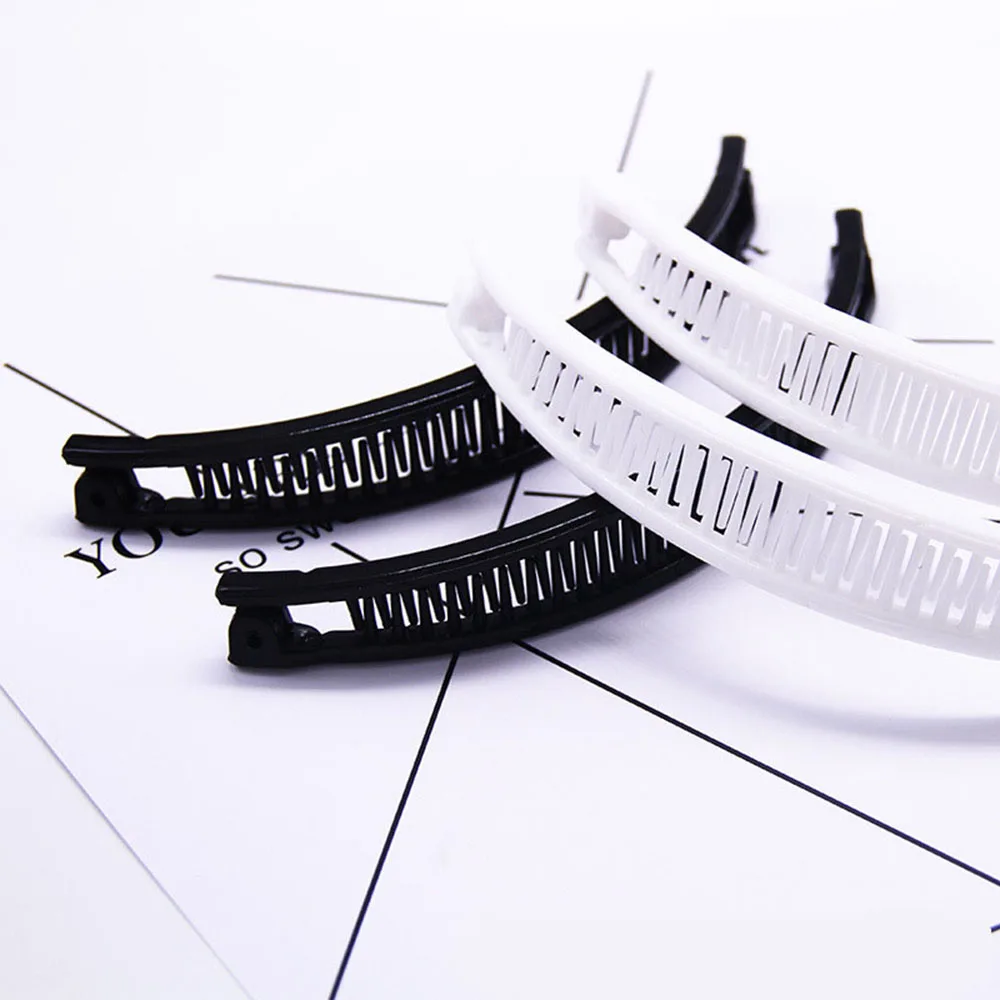 

New Hair Claws Clip Fish Shape Banana Barrettes Black Brown Hairpins Hair Accessories For Women Hair Clip Clamp Ponytail Clip
