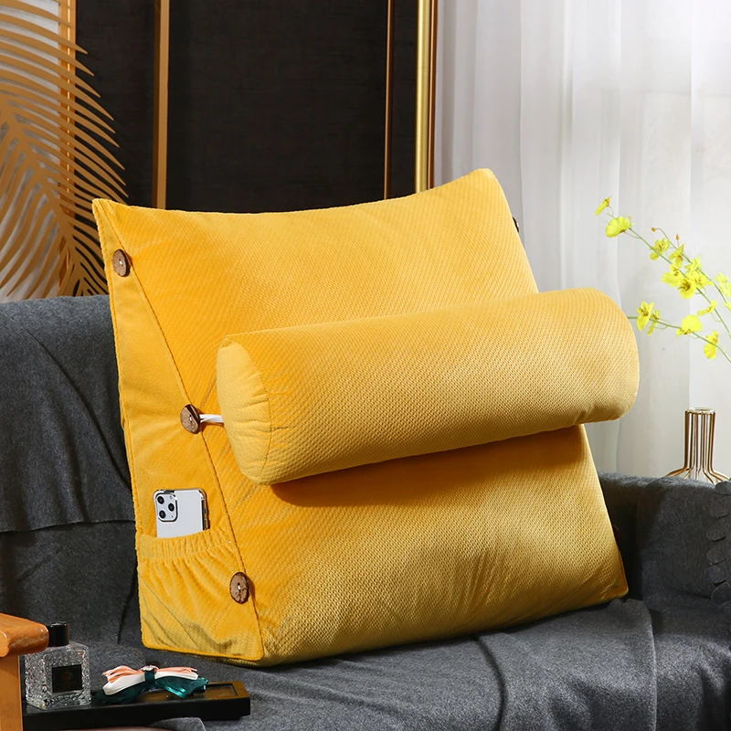Стерео кровать диван треугольная Подушка для спины поясничная моющиеся хлопок