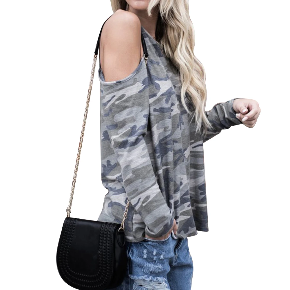 Модная женская Повседневная летняя футболка для девочек камуфляжные