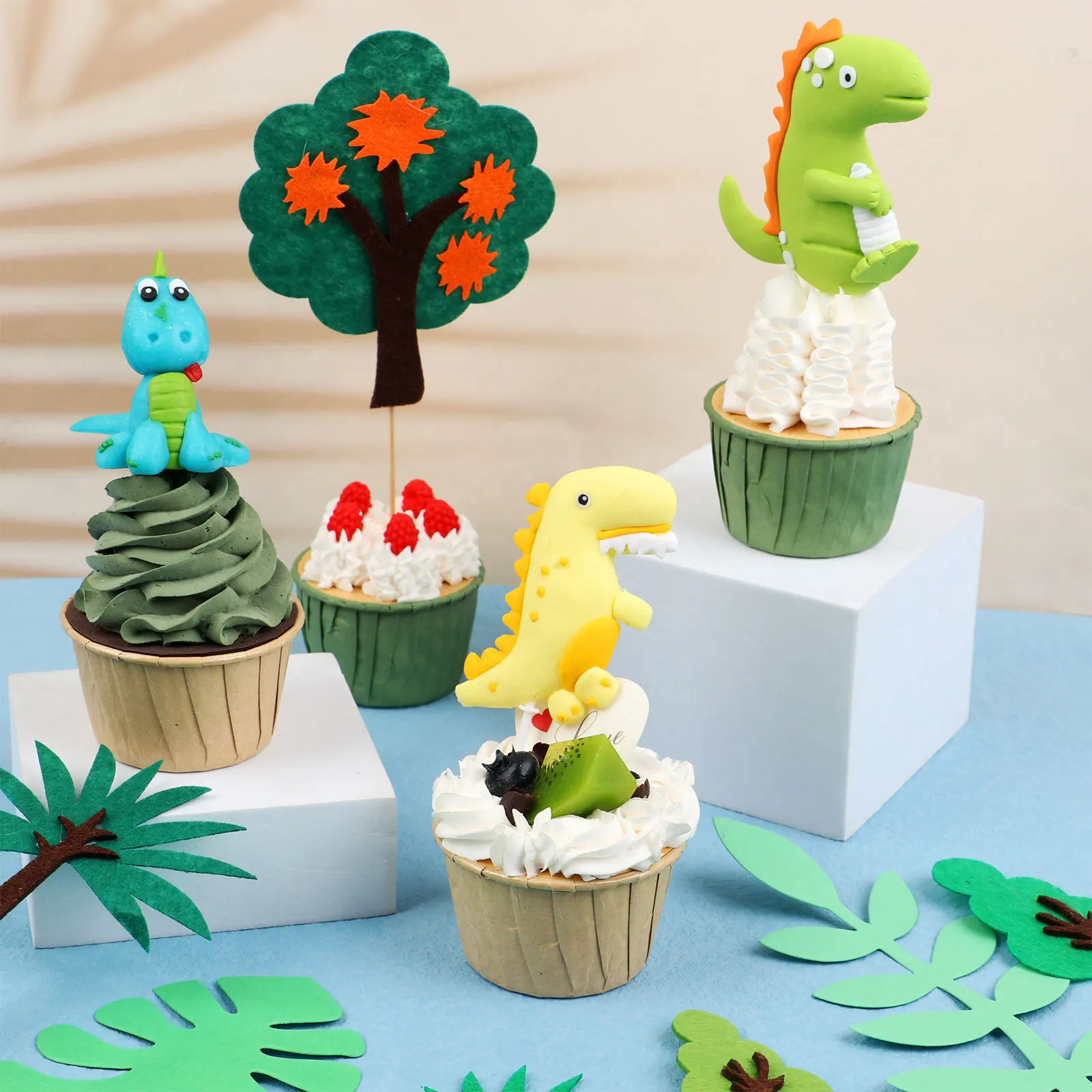 

31 шт., набор для украшения торта в виде динозавра