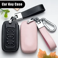 leather car key case cover for dongfeng 580 f507 dfm 370 s560 s500 lingzhi joyear x3 x5 ax7 ax5 ax4 ax3 mx5 key bag accessories