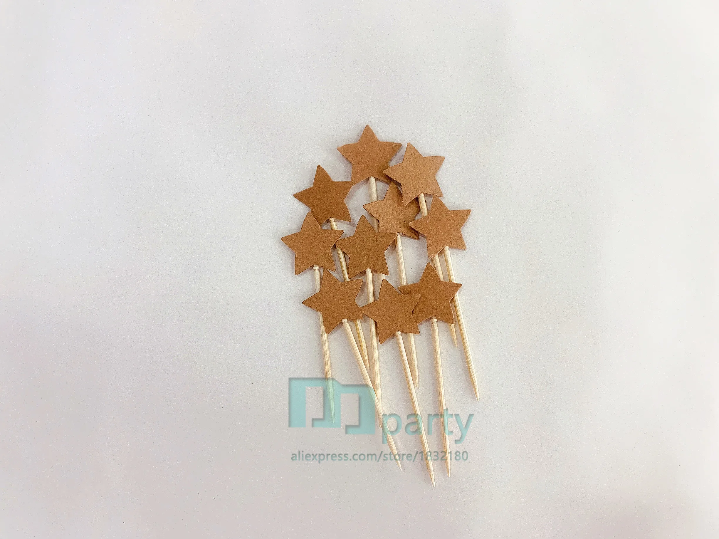 

40 шт., декоративные украшения для торта в виде звезд, свадьбы, дня рождения, подставка из воловьей кожи