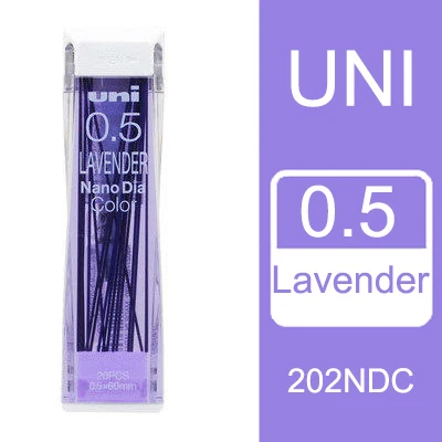 Purple Япония Uni Nano Dia цвет 0,5-202NDC цвет ed механический карандаш подводки для заправки 0,5 мм Пишущие принадлежности 202NDC - Цвет: Purple