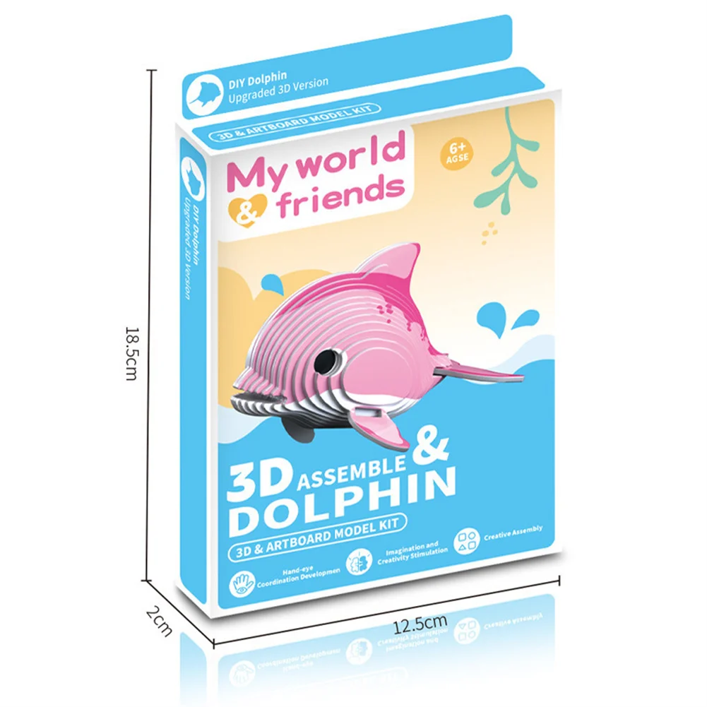 Игрушки для творчества 3D пазл мультяшная бумага модель животных динозавров