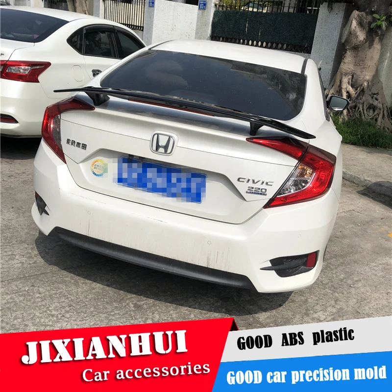 Для Honda Civic спойлер 2016 2018 TF ABS пластик Материал заднее крыло автомобиля Цвет задний