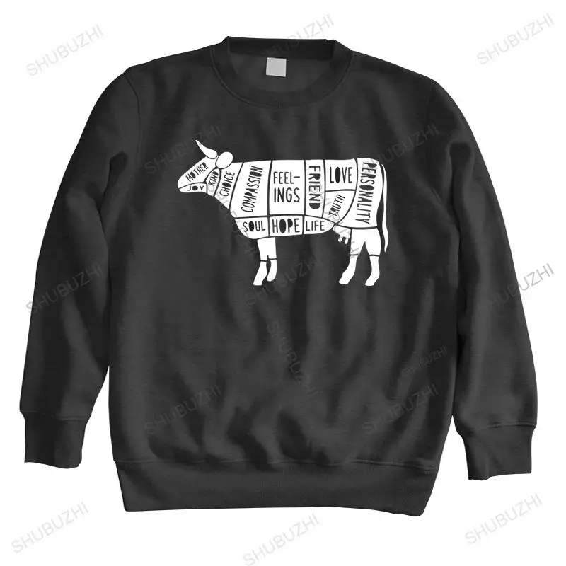 

Винтажные толстовки из много хлопка, свитшот с длинным рукавом, счастливая веганская корова, все размеры, вегетарианские животные, ощущение...