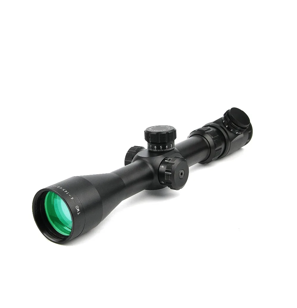 LEBO TP 4-14X44 SFIR первый фокальный прицелы тактический оптический прицел сбоку параллакса охотничьи прицелы, 11/20 мм железнодорожное соединение