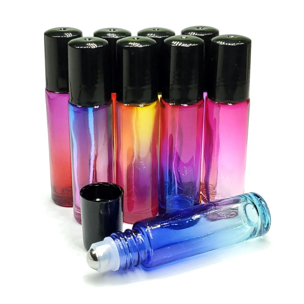

Пустые стеклянные бутылки, 50 шт., 10 мл, стеклянные контейнеры для эфирных масел, парфюма, блеска для губ