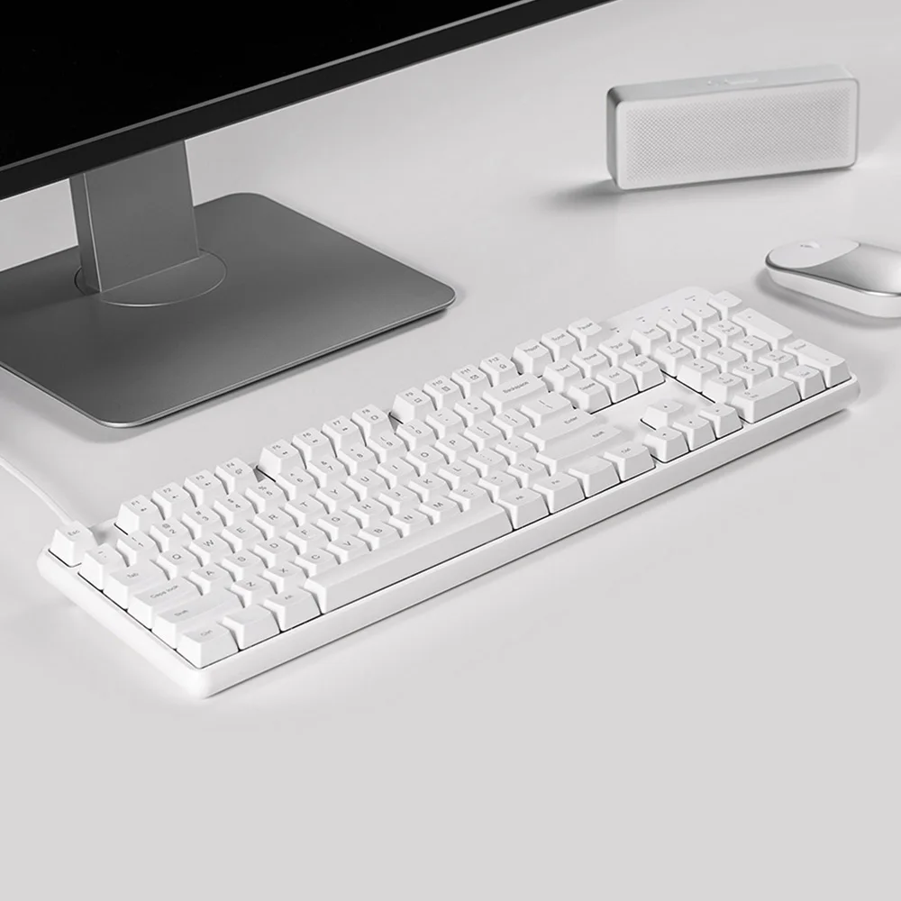 Оригинальный Xiaomi Yuemi MK03C TTC гибридный Вал 104 клавиш механическая клавиатура USB