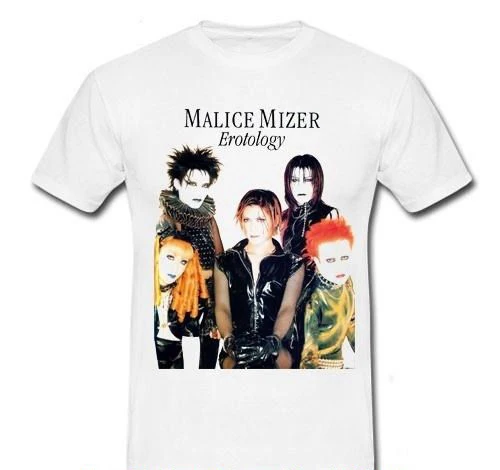 Malice Mizer Erotology японская Футболка с принтом viial Kei Rock Band Размеры S M L Xl футболки