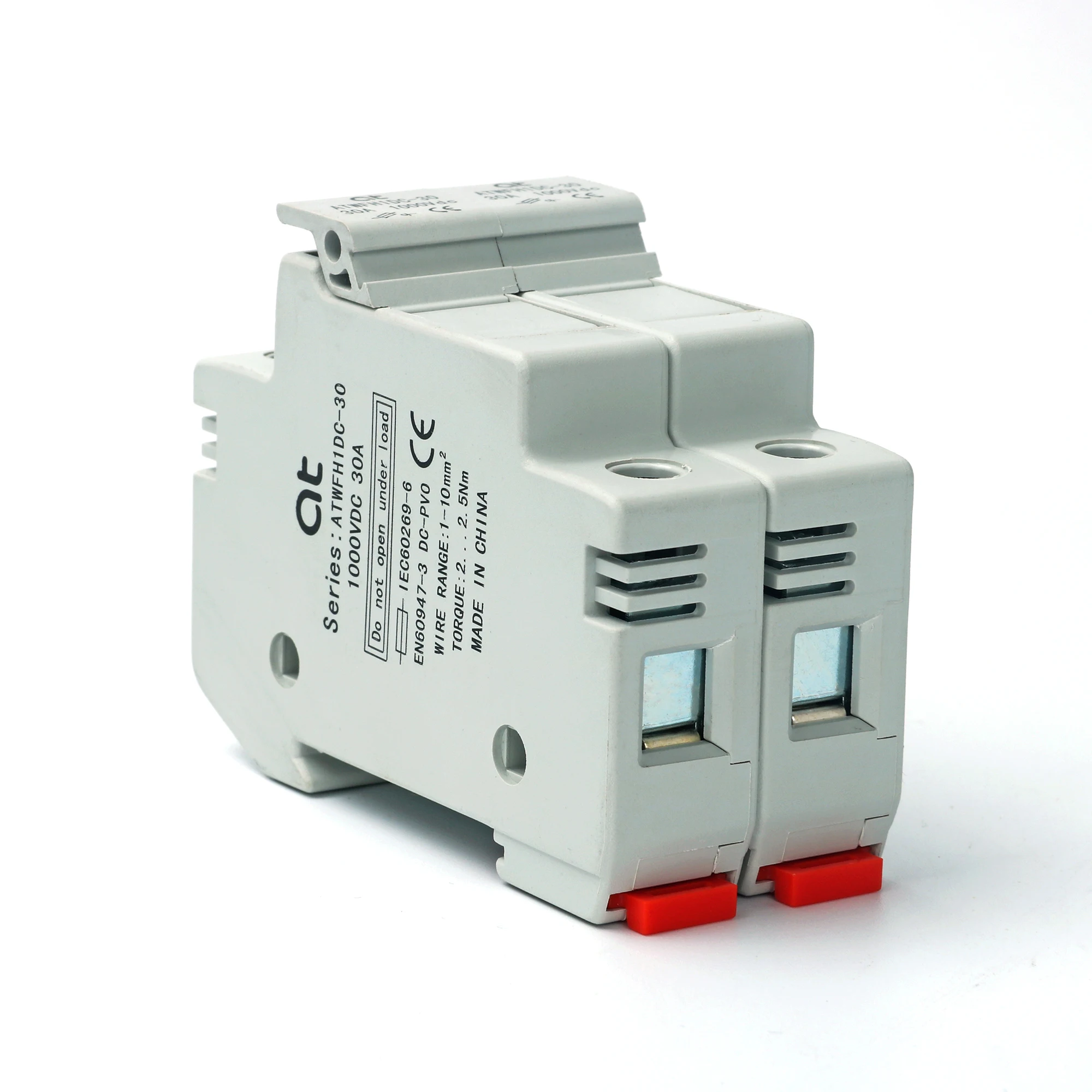 

2P Parallel DC Fuse Holder with fuse core 10*38mm High Voltage Solar PV 1000V