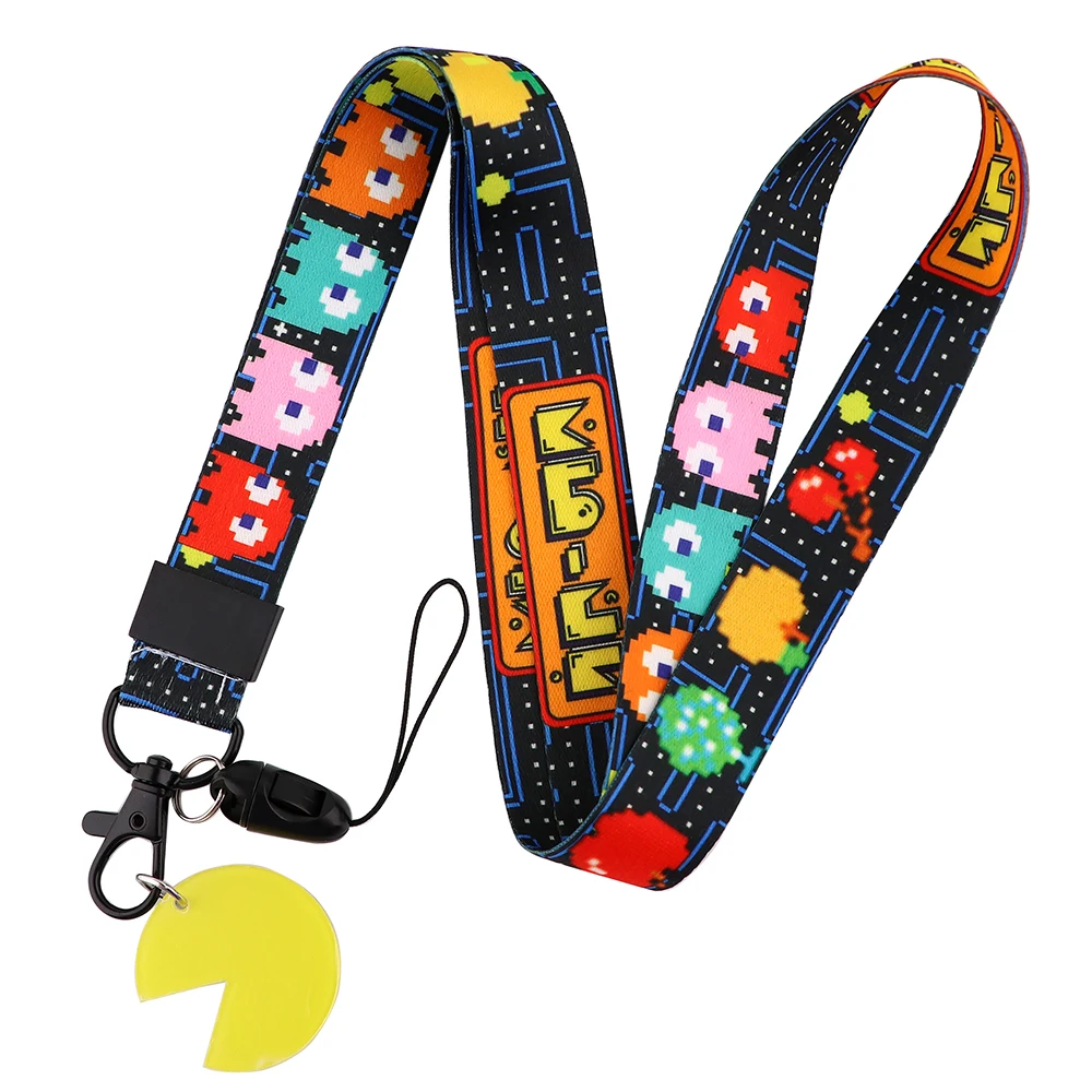 CB1011 Cartoon Funny Game Anime Lanyards Keychain DIY Cell Phone Straps USB ID Card Badge Holder Keyring Belt Strap Hanging Rope