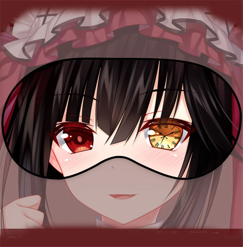 Маска для глаз с принтом токисаки куруми из мультфильма свидание и прямая