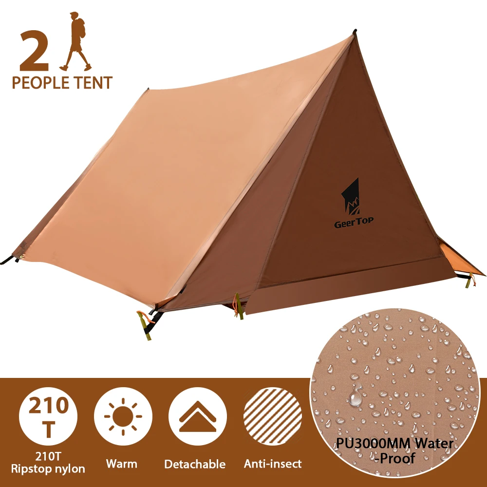 Preise GEERTOP Ultraleicht 2 Person Zelt Bushcraft Shelter Outdoor Survival Getriebe Für Camping Wandern