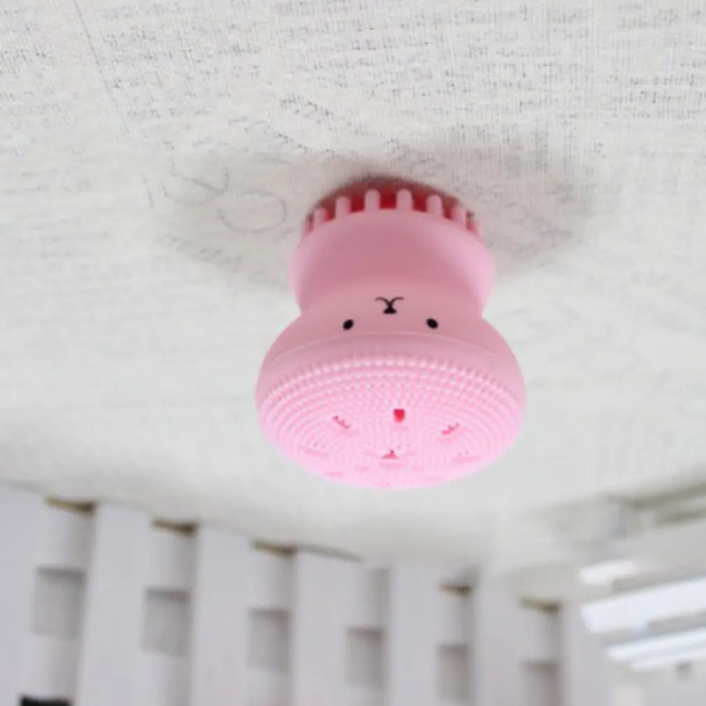 

creative silicone small Cute octopus facial cleaning brush Pore Cleaner beauty instrument face washing Exfoliating