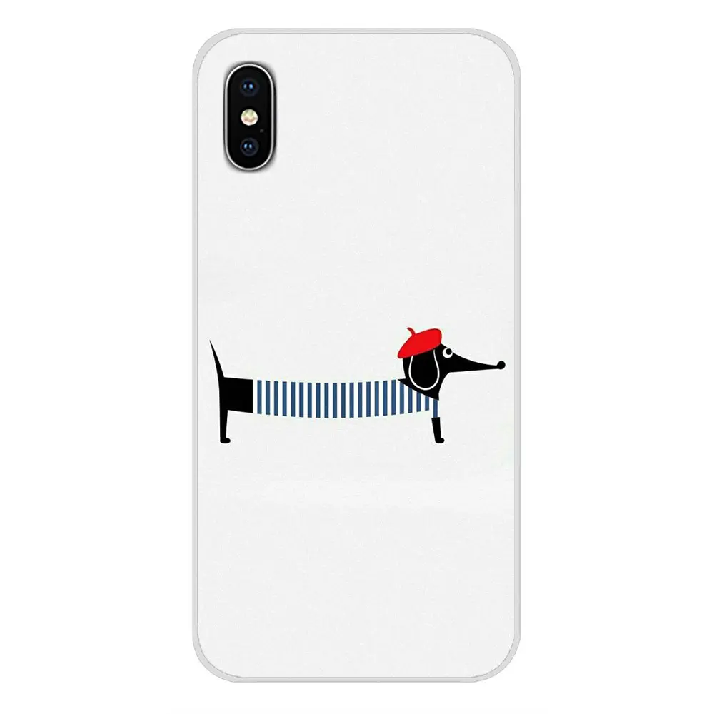 Mobile Dachshund Doxie Flower Dog Puppy Phone Covers For Xiaomi Redmi 4A S2 Note 3 3S 4 4X 5 Plus 6 7 6A Pro Pocophone F1 | Мобильные