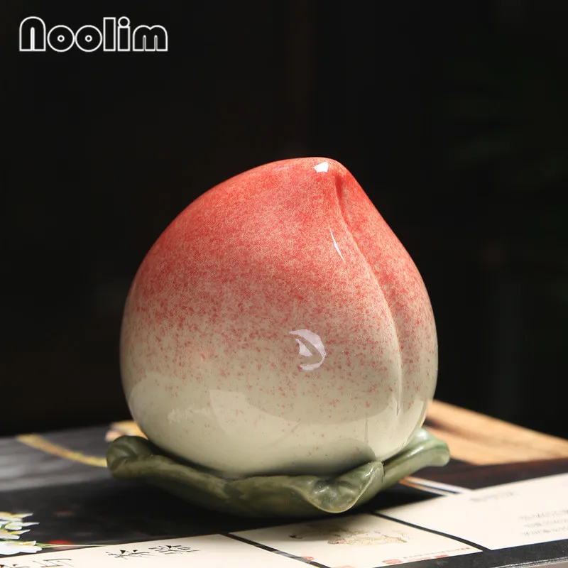 Креативный керамический маленький персиковый чай Caddy мини нестандартная