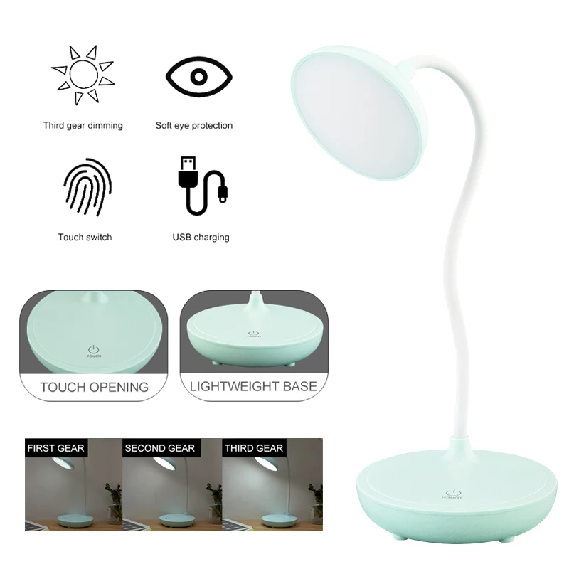 

3 Modes Adjustable LED Desk Lamps Bedside Studying Lights Table Light Night Lamps Reading Light Night Reading Led Light USB