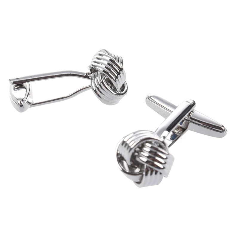 1 пара широких запонок с узлом из тонкой нити и шт. мужской Карманный платок