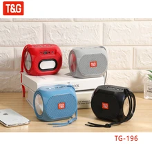 T&G TG196 Portable Bluetooth Speaker Wireless Speakers Bass Column Waterproof Outdoor Speaker USB Subwoofer Stereo Loudspeaker