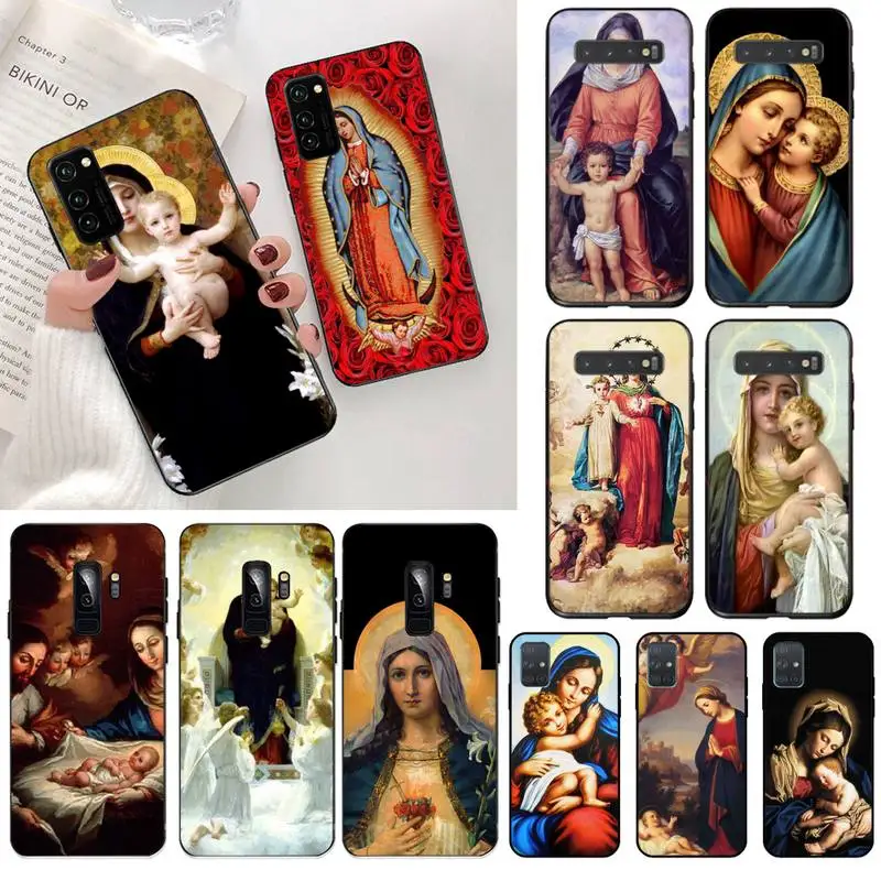 Чехол для телефона с изображением девы Марии и Иисуса Samsung S20 plus Ultra S6 S7 edge S8 S9 S10 5G