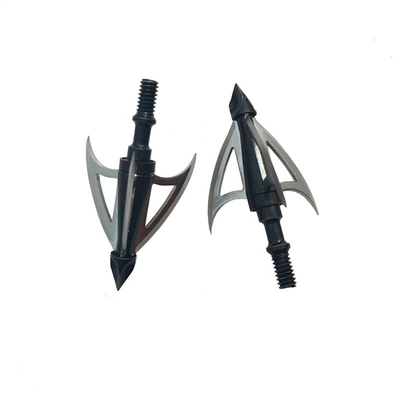 10 шт. 100 зерна стрельба из лука 3 фиксации лезвия наконечник стрелы стальные