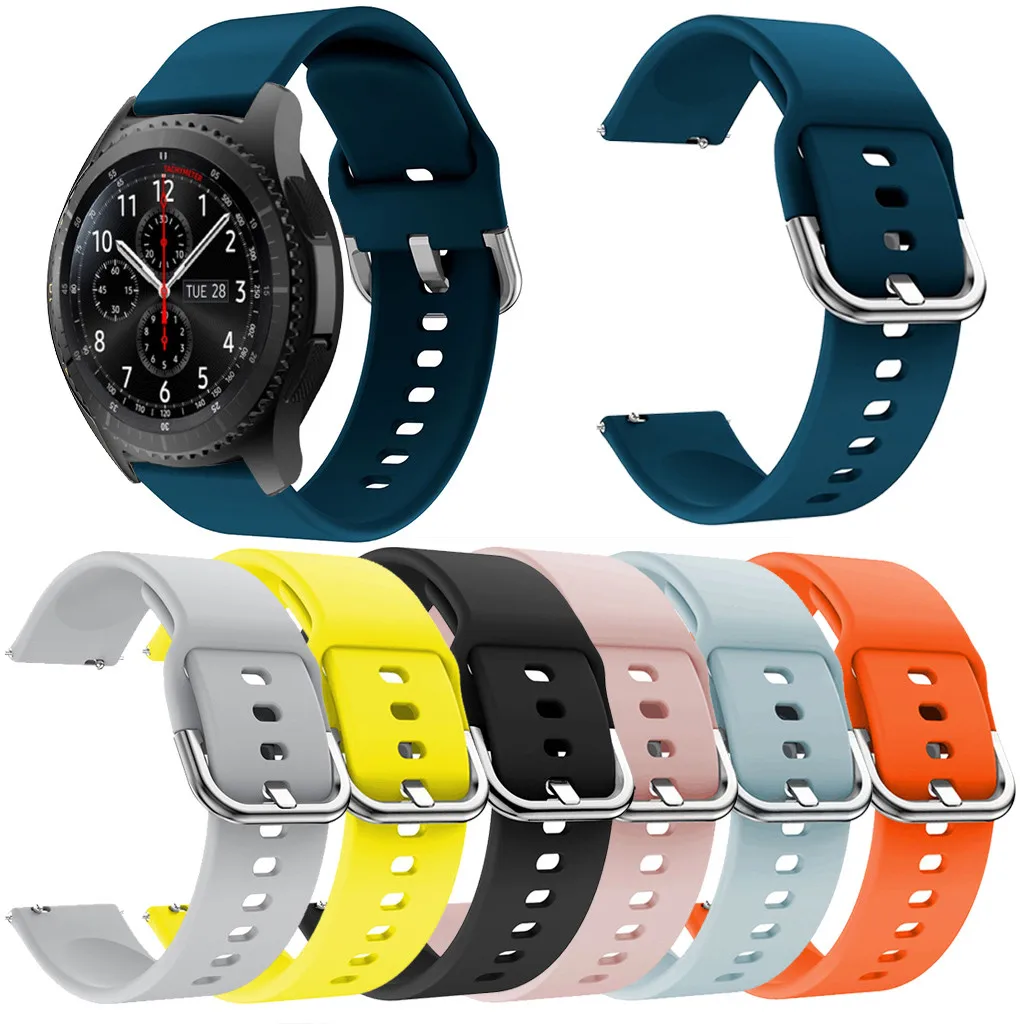 

Silicone Watchbands on for Samsung Galaxy Watch 46mm Watch Straps Soft Wristbands Sports Bracelets correa de reloj