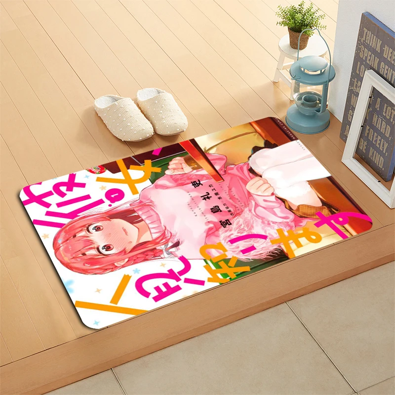 

Custom New Rent A Girlfriend Doormat Bath/Kitchen Mat Flannel Sponge Fabric 3D Printed Shaggy Custom Decoration For Bedroom