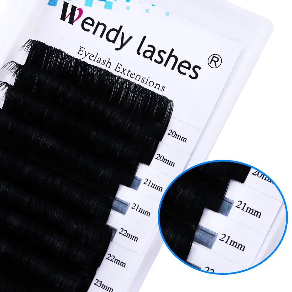 Ресницы норковые WENDYLASHES 5 чехлов 20 мм 25 Индивидуальные ресницы премиум