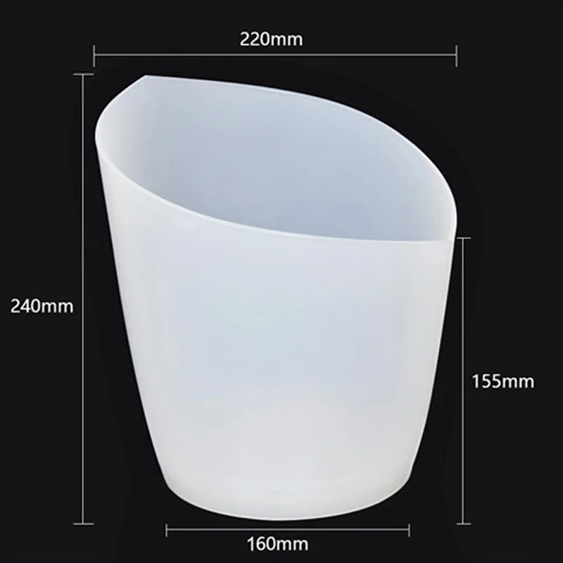 

1Pc 5L New Waterdichte Led Kleur Veranderende Plastic Ijsemmer Bars Nachtclubs Led Light Up Champagne Bier Emmer Bars